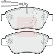 Apec Front & Rear Pads fits Fiat Grande Punto 2005-2011 1.4