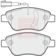 Apec Front Brake Pad Set PAD1549