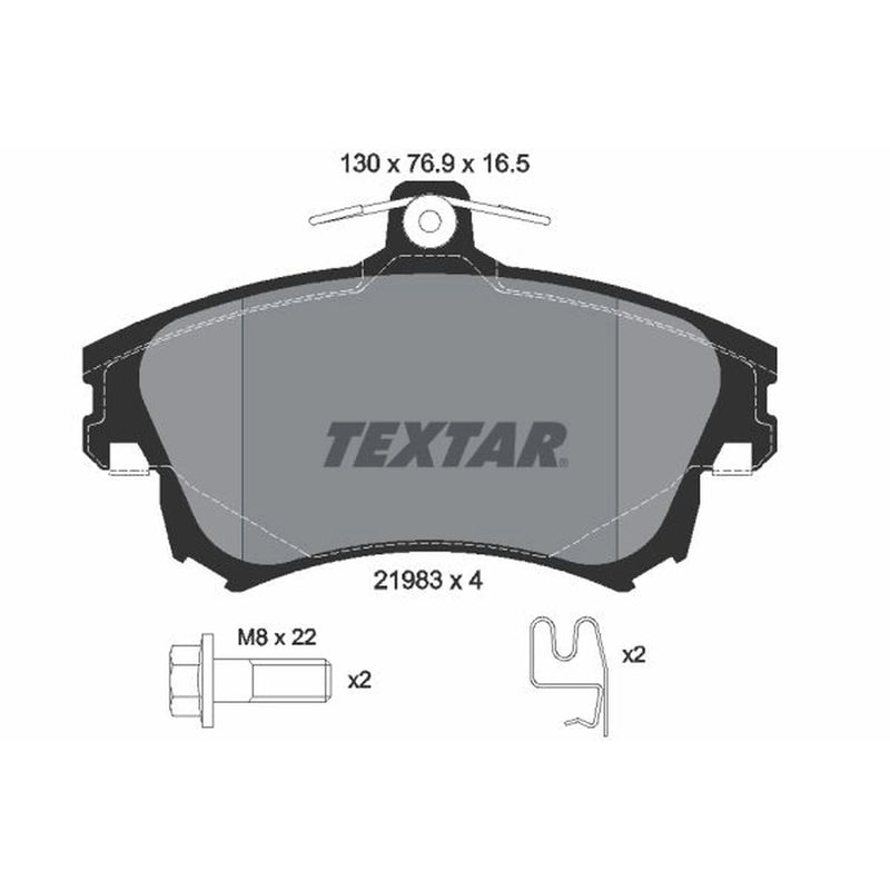 Textar Front Brake Pad Set 2198304