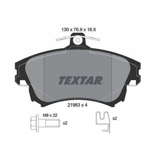 Textar Front Brake Pad Set 2198304