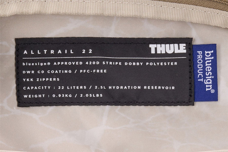 Thule AllTrail hydration pack 22L Faded Khaki tan Thule - Bars 4 Cars