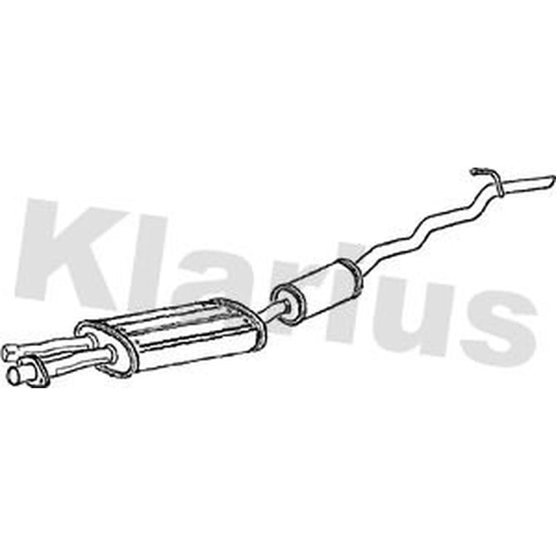 Klarius Box With Tail Pipe Rear fits Ford Usa Explorer 1998-2001 4.0