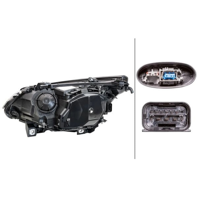 Hella Headlight Headlamp H8 Right fits BMW 5 2002-2010