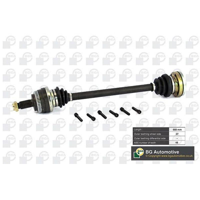 BGA CV Drive Shaft Driveshaft Rear Right fits BMW 3 1998-2006