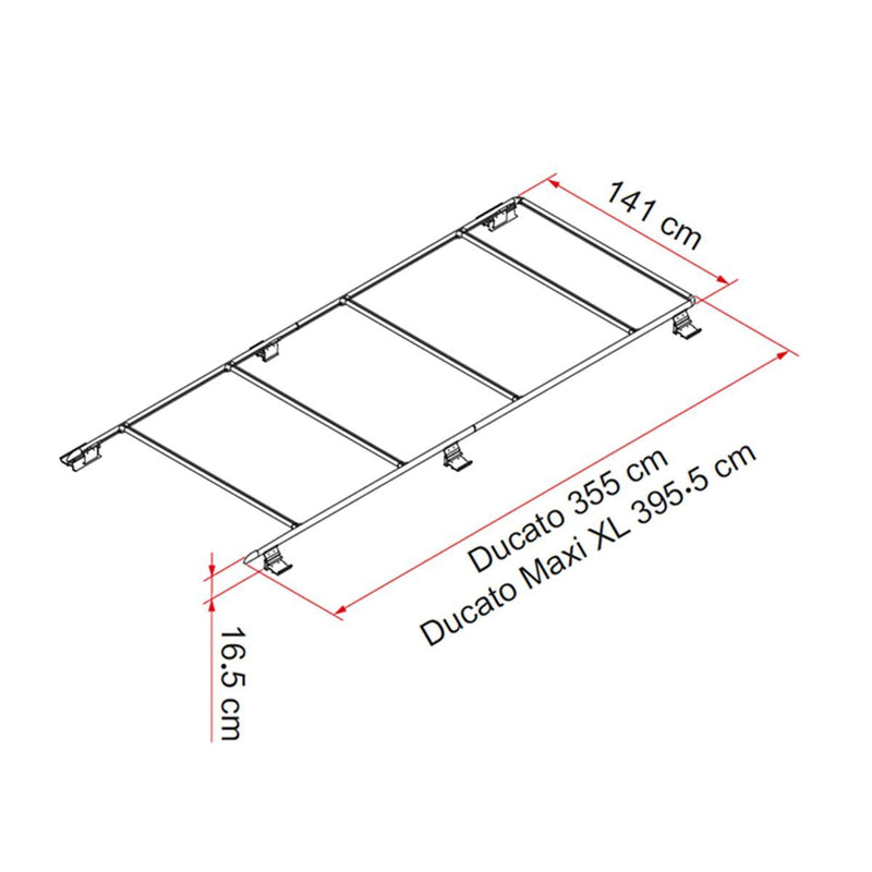 Fiamma Roof Rail Ducato Deep Black Fiamma - Dynamic Drive
