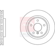 Apec 2 x Front Vented Brake Discs SDK7418