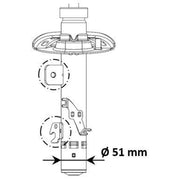 KYB 2 x Shock Absorbers fits Peugeot 2008 I 2013-2019 1.2 1.4 1.5 1.6