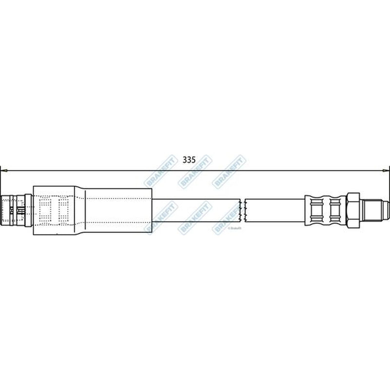 Apec Brake Hydraulic Hose Line Rear fits Mercedes-Benz Viano 2003-2004