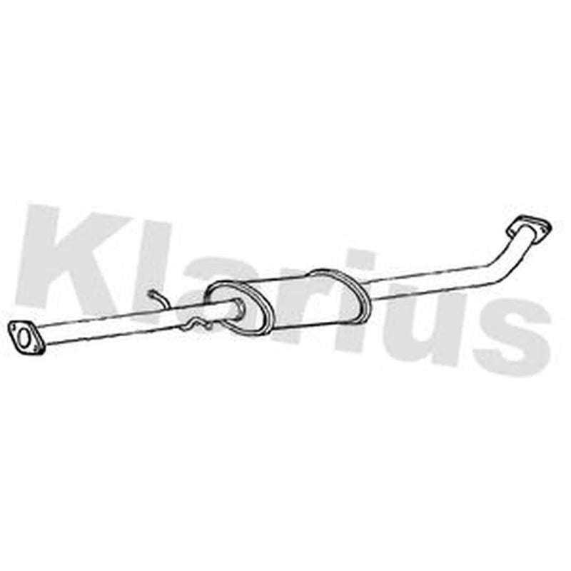 Klarius Box With Centre Pipe Centre fits Hyundai I30 2007-2012 1.4 1.6