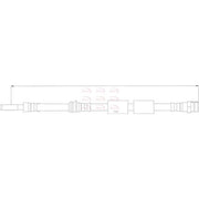 Apec Brake Hydraulic Hose Line Front fits Audi A3 2012-2020