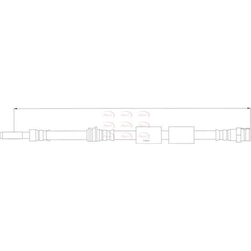 Apec Brake Hydraulic Hose Line Front HOS4162
