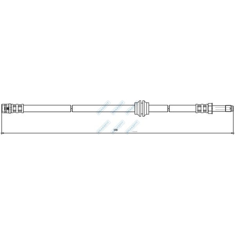 Apec Brake Hydraulic Hose Line Front fits Mercedes-Benz Viano 2003-2004