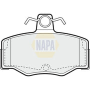 NAPA Rear Brake Pad Set fits Nissan Almera 2000-2006 1.5 1.8 2.2