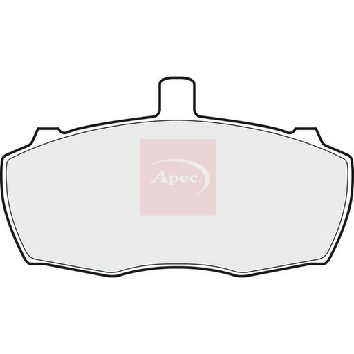 Apec Front Brake Pad Set fits Ford Transit 1985-1992 1.6 2.0 2.5