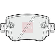 Apec Rear Brake Pad Set fits Audi A1 2014-2018