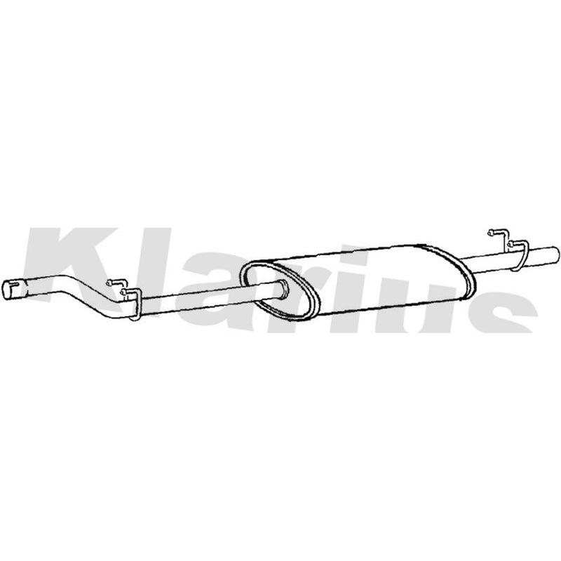 Klarius Box With Centre Pipe Centre fits Mercedes-Benz Chassis 2000-2006