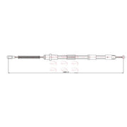 Apec Handbrake Cable Left Rear fits Mercedes-Benz Sprinter 3,5-T 2008-2018