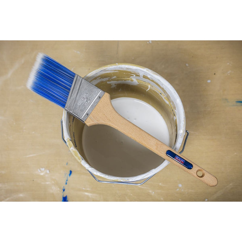 Sealey Wooden Handle Cutting-In Paint Brush 50mm SPBA50 Sealey - Dynamic Drive