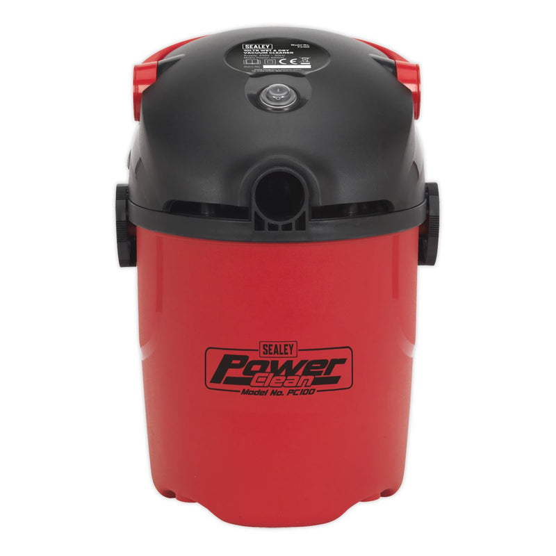 Sealey Vacuum Cleaner Wet & Dry 10L 1000W/230V PC100 Sealey - Dynamic Drive