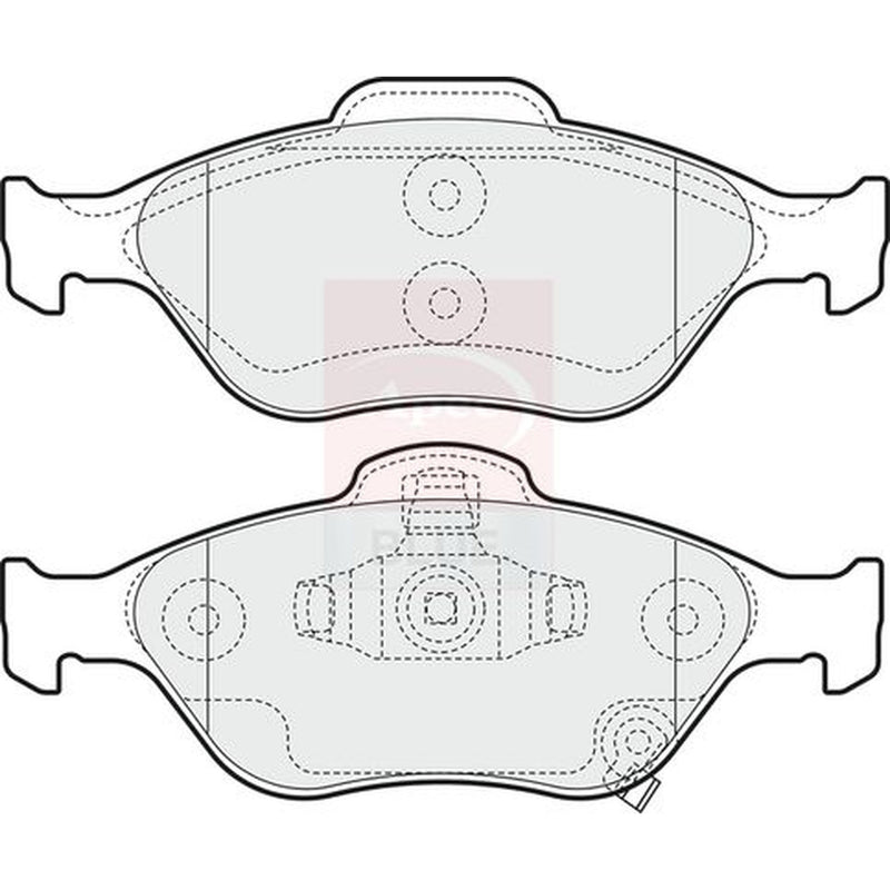 Apec Front Brake Pad Set fits Daihatsu Charade VIII 2011 on 1.33
