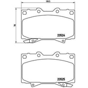 Brembo 4 x Front Brake Pad Set fits Lexus Lx 1998-2008