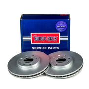 Borg & Beck Front Brake Vented Discs & Pads fits Vauxhall Astra 1991-1998 1.4