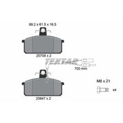 Textar Front Brake Pad Set 2070804