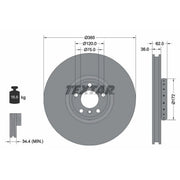 Textar 2 x Front Two-Piece Brake Disc Brake Discs 92266425