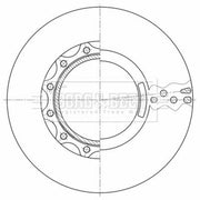 Borg & Beck 2 x Vented Front Brake Discs BBD32614