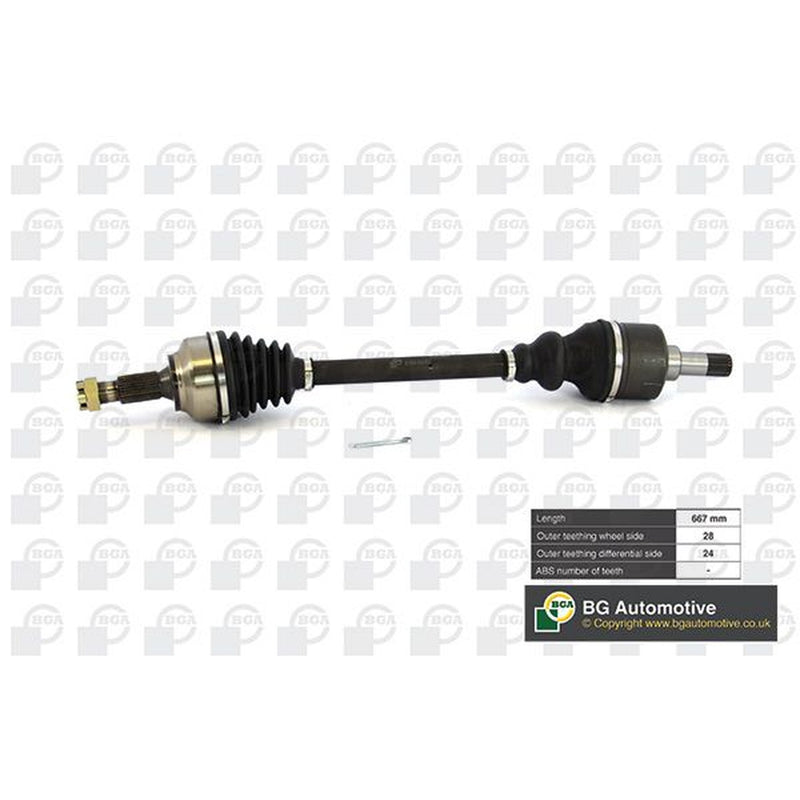 BGA CV Drive Shaft Driveshaft Front Left fits Citroën C5 III 2008-2014