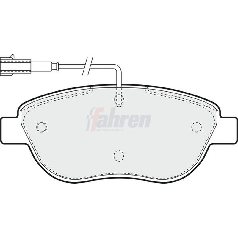 Fahren Front Brake Discs & Pads fits Fiat Grande Punto 2005-2010 1.3 1.4 1.6 1.9