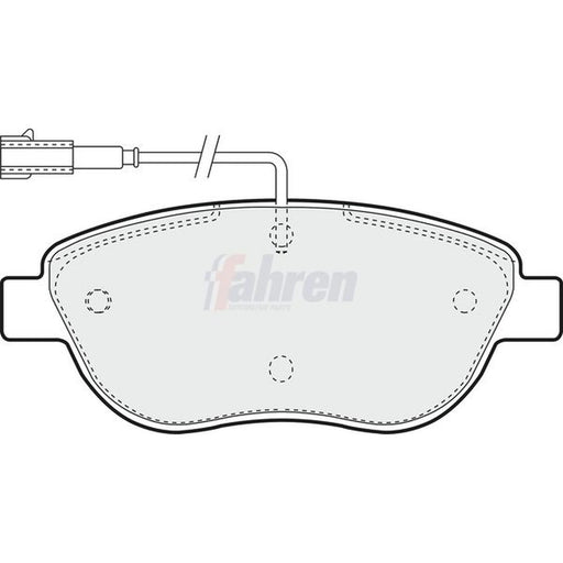Fahren Front Brake Discs & Pads fits Fiat Grande Punto 2005-2010 1.3 1.4 1.6 1.9