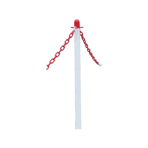 Faithfull Plastic Post for Chain - White Faithfull - NN4 Online
