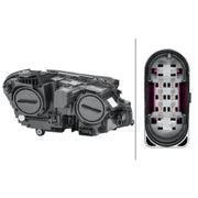 Hella Headlight Headlamp H7/H7 Left fits Mercedes-Benz E-Class 2016-2023