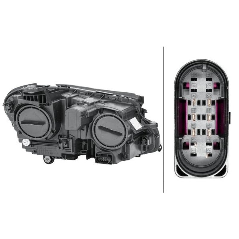 Hella Headlight Headlamp H7/H7 Left fits Mercedes-Benz E-Class 2016-2023