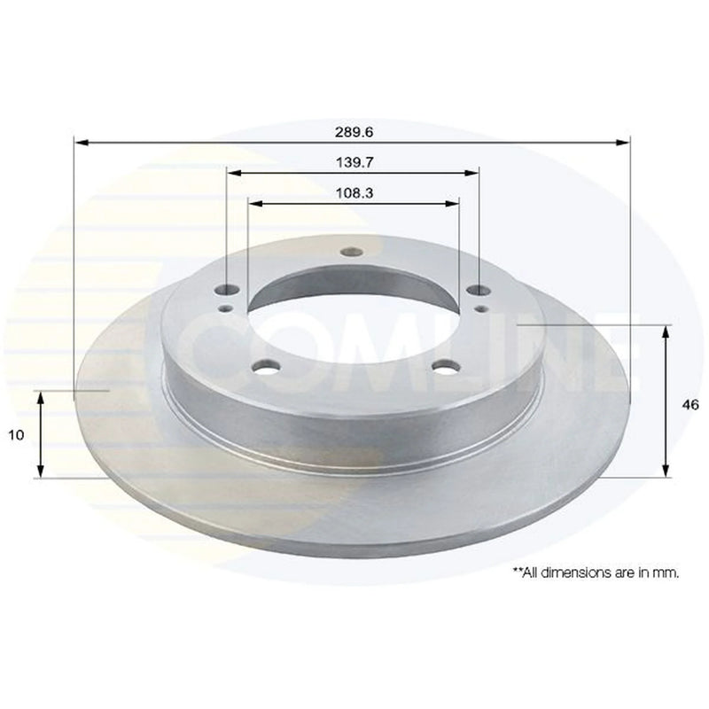 Comline Front Brake Solid Discs & Pads fits Suzuki Jimny Closed Off-Road Vehicle