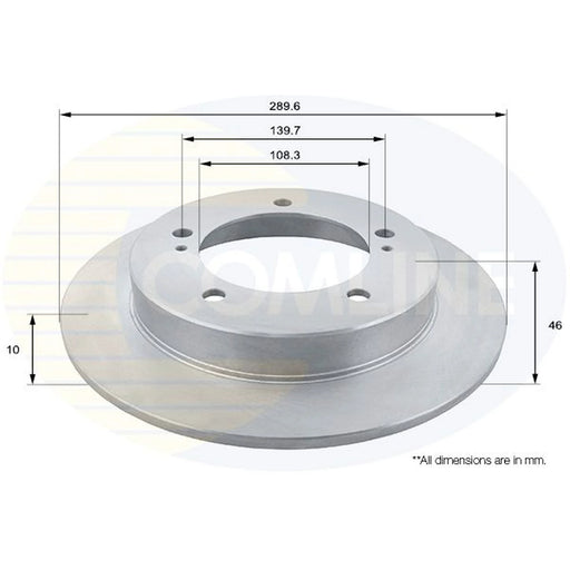 Comline Front Brake Solid Discs & Pads fits Suzuki Jimny Closed Off-Road Vehicle