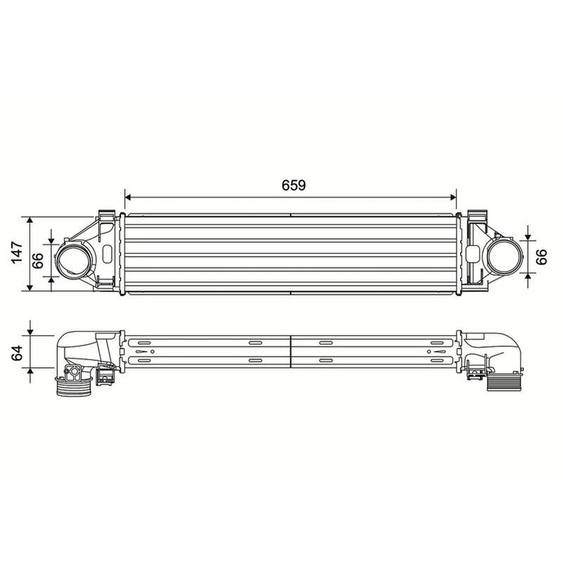 Valeo Intercooler (Charge Air Cooler) 881604