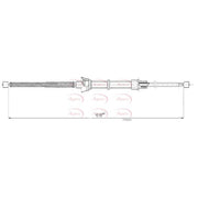 Apec Handbrake Cable Left Rear fits Seat Mii 2011-2019 1.0