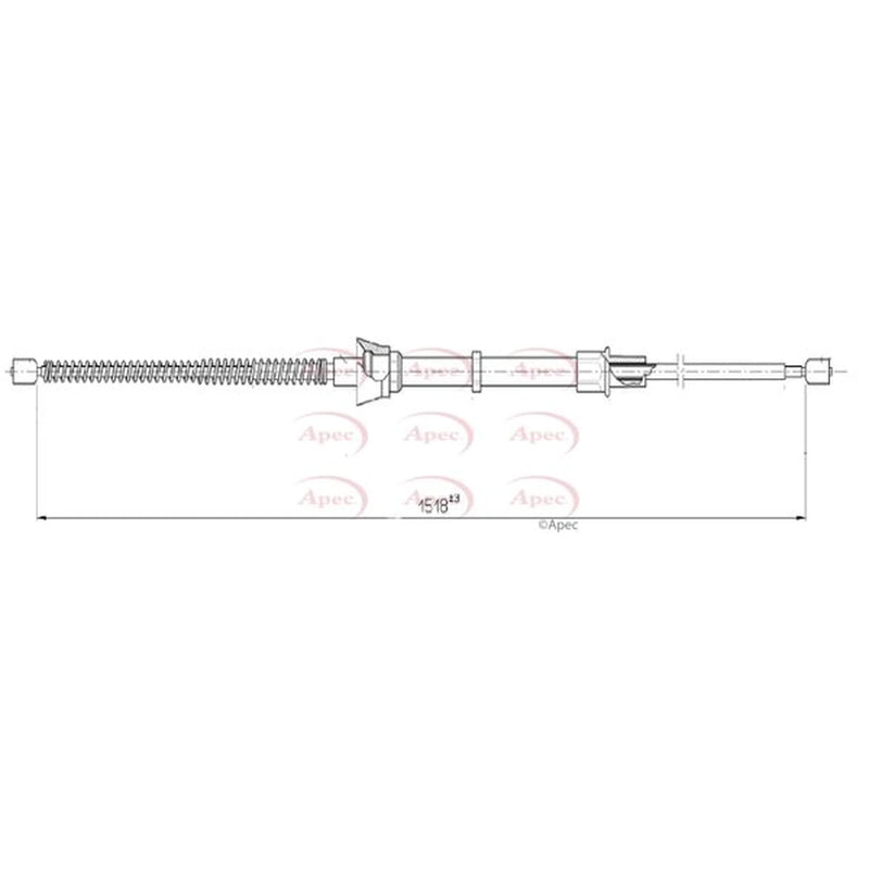 Apec Handbrake Cable Right Rear CAB1618