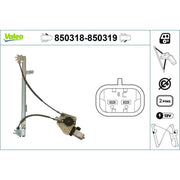 Valeo Electric Window Regulator Lifter Left Front 850318