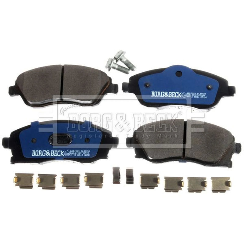 Borg & Beck Front & Rear Brake Discs & Pads fits Vauxhall Mpv 2001-2011 1.7