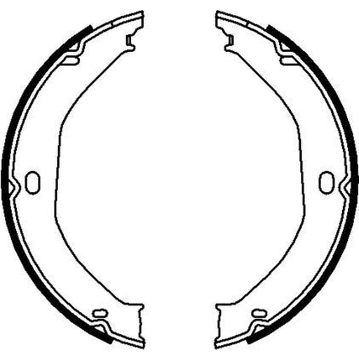 Mintex Parking Brake Shoe Set fits Jeep Grand Cherokee 1999-2005 2.7 3.1 4.0 4.7