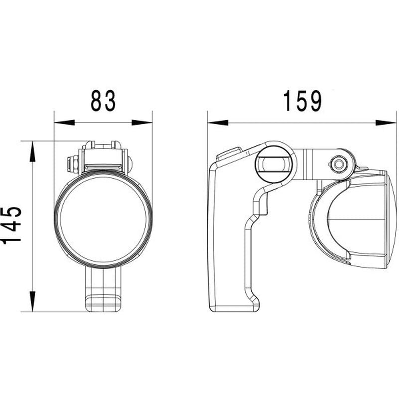 Hella Searchlight M70.3 12-24V Led 1H0 996 376-491 5038244546 1H0 996 376-491