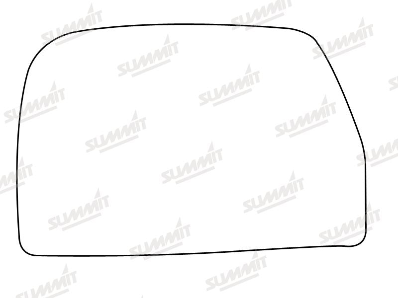 Summit Stick-On Commercial Lower Blind-Spot Mirror Glass fits Iveco Daily LHS Summit - Bars 4 Cars