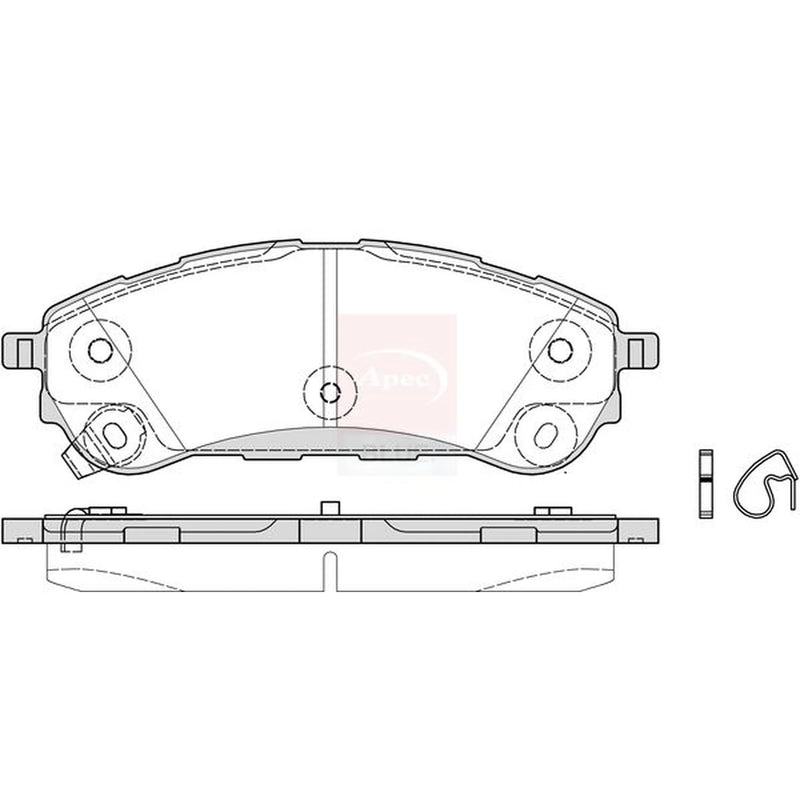 Apec Rear Brake Pad Set PD3959