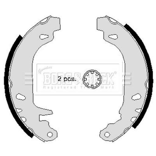 Borg & Beck Brake Shoe Set Axle Kit BBS6227