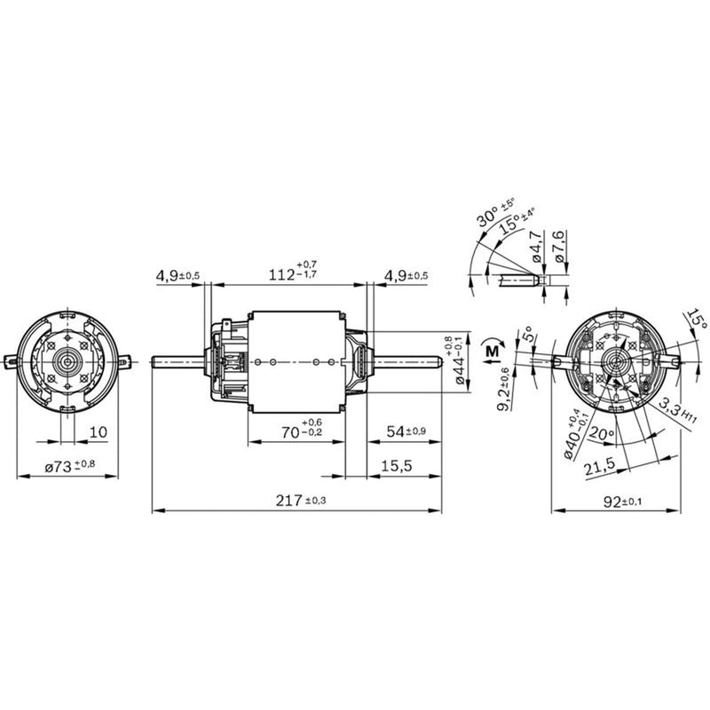 Bosch Blower Motor Electric Fan