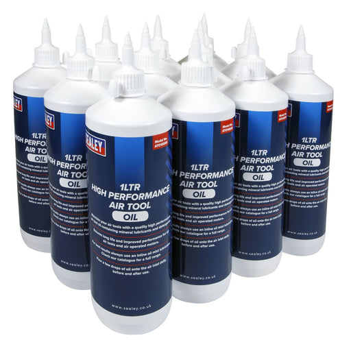 Sealey Air Tool Oil 1L Pack of 12 ATO/1000 Sealey - Dynamic Drive