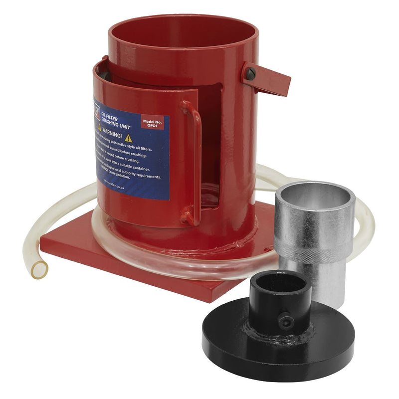 Sealey Oil Filter Crusher & Adaptor Combo OFC1COMBO Sealey - Dynamic Drive